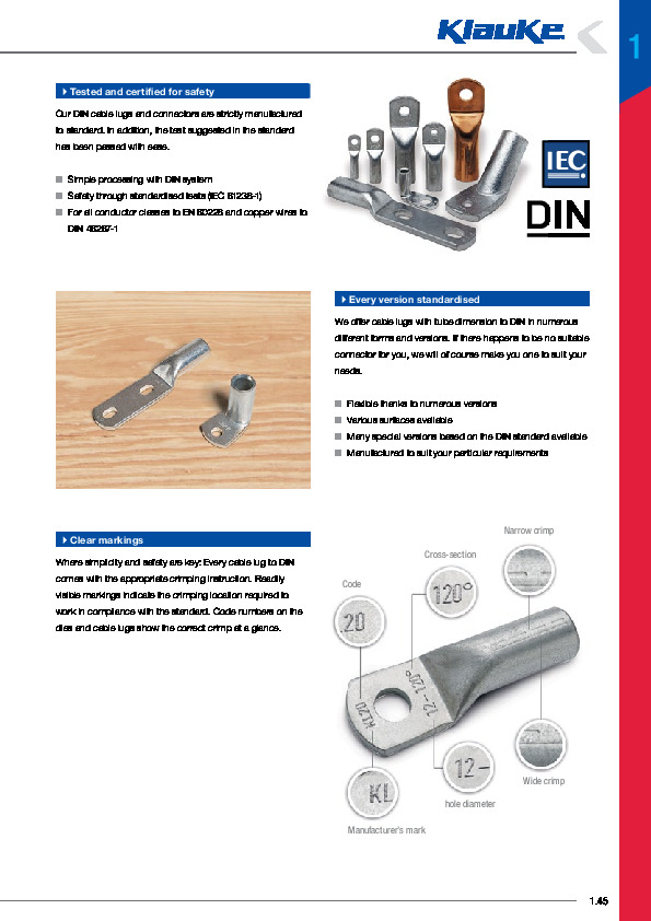 Terminais DIN - Cobre